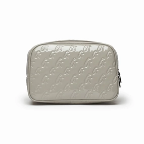 Small Monogram Toiletry Bag - Mirror Gray Travel Liner Bag Travel Duffel