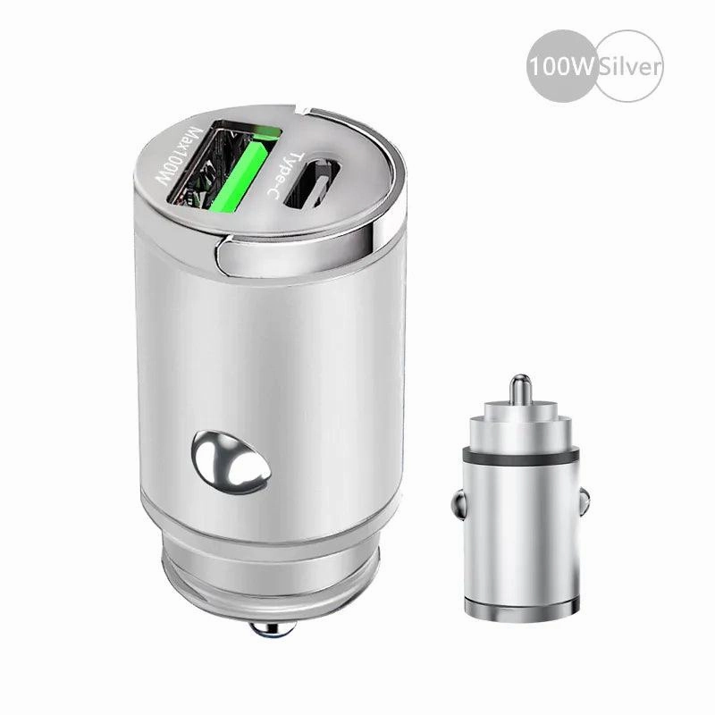 Special Deal Frenzy Exclusive Online Offer 100W Mini Car Charger Lighter Fast Charging