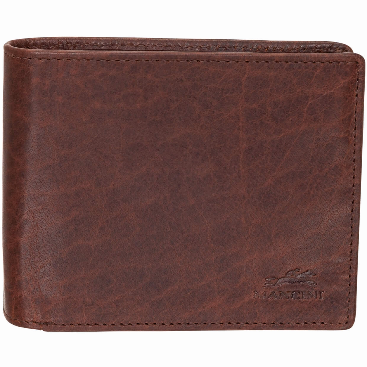 Mancini Buffalo Rfid Secure Left Wing Billfold Secure Travel Pouch Bag Anti-Theft Duffle Bag