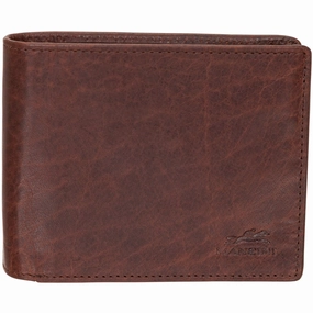Mancini Buffalo Rfid Secure Left Wing Billfold Secure Travel Pouch Bag Anti-Theft Duffle Bag