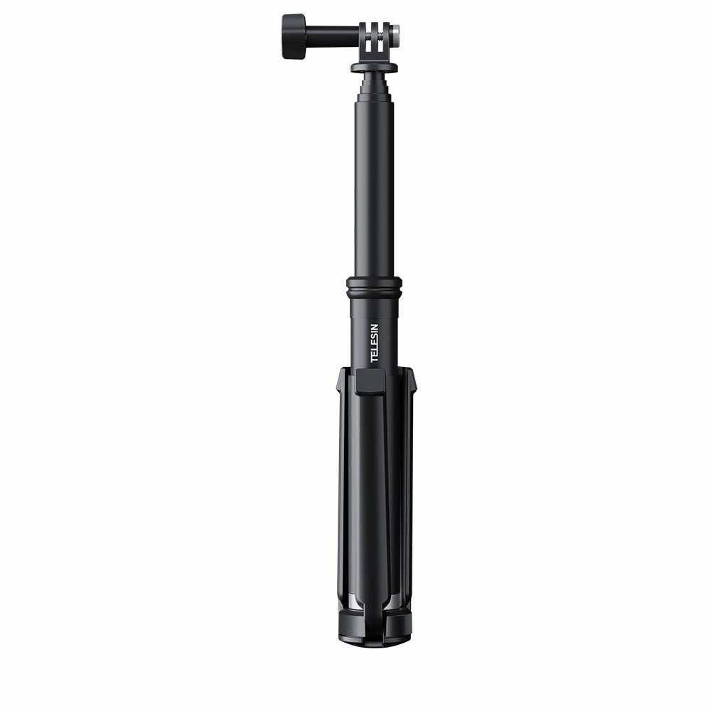 Special Surprise Sale Limited Stock Deals Telesin 0.9M Extendable Aluminum Alloy Selfie Stick With Tripod And Phone Clip For Gopro