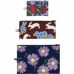 Compact Duffel Bag Flat Pouch Set