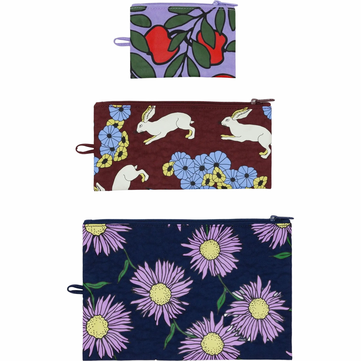 Compact Duffel Bag Flat Pouch Set