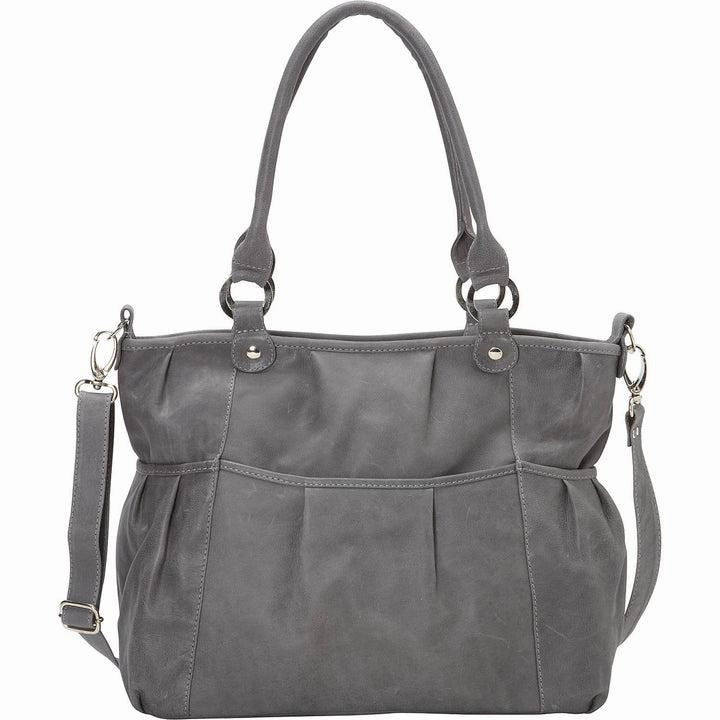 Piel Leather Zippered Cross-Body Tote Versatile Travel Bag Travel Holdall Bag