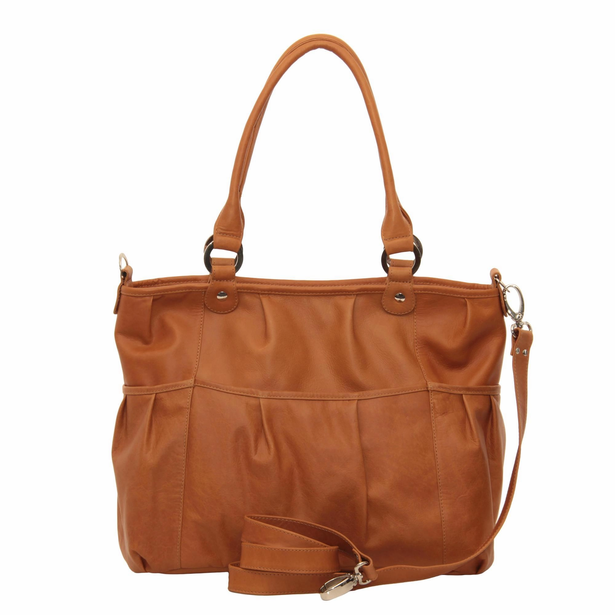 Piel Leather Zippered Cross-Body Tote Travel Storage Organizer