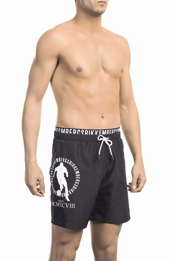 Bikkembergs Polyester Men Men's Swimwear mens full coverage swimwear, stylish mens swim trunks