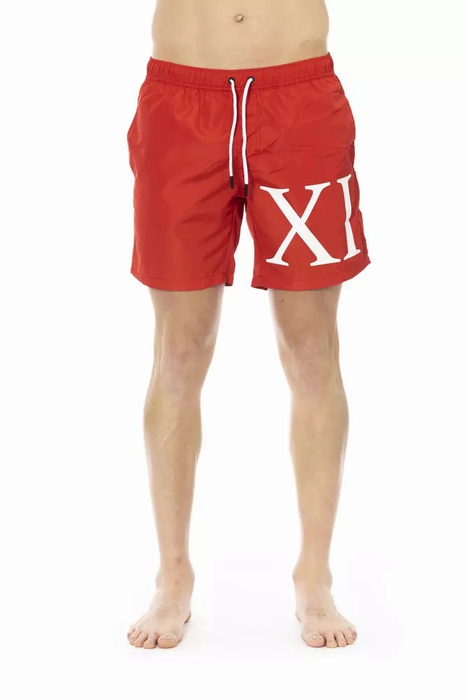 Bikkembergs Polyester Men's Swim Men's Short mens full coverage swimwear, stylish mens swim trunks