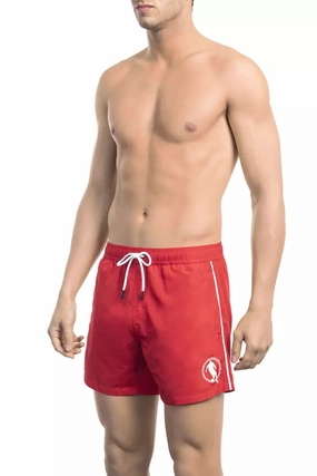 Bikkembergs Polyester Men Swim Men's Short mens full coverage swimwear, stylish mens swim trunks