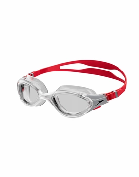 Biofuse 2.0 Swim Goggle - Clear/Red adult swim goggles, best swim goggles for adults