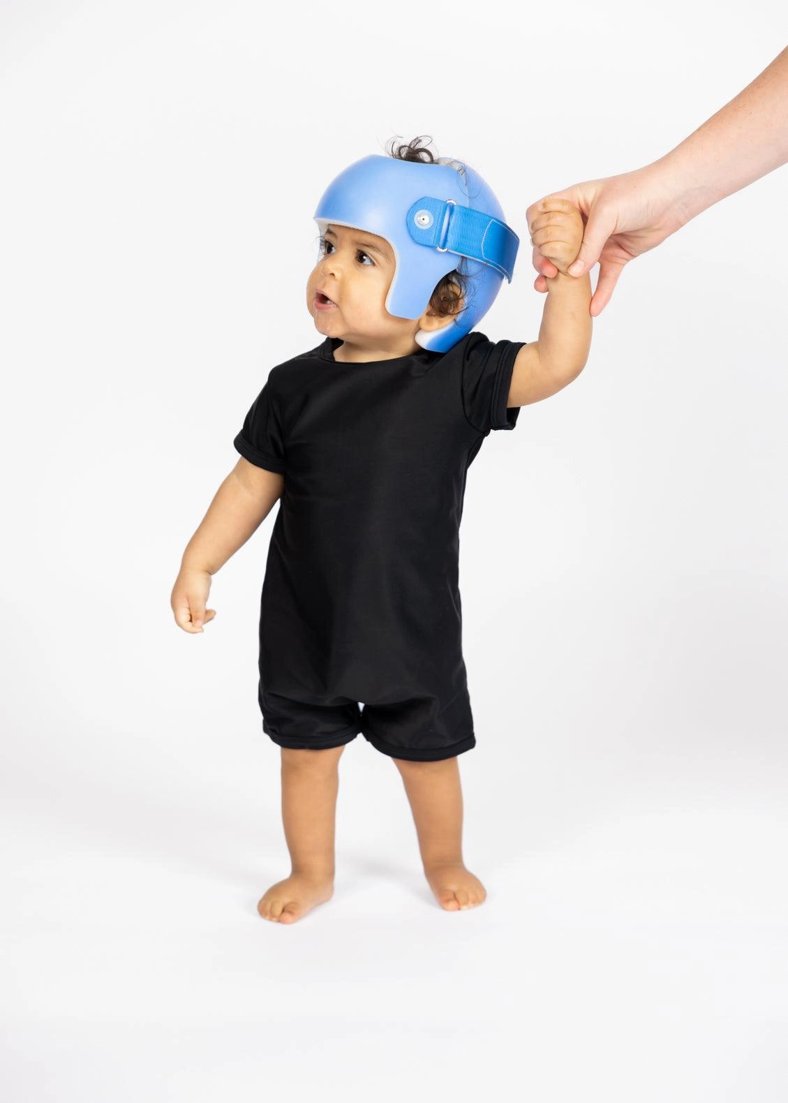 Black | Baby Shorties Rashguard (Unisex) boys summer swimwear, boys rash guard swim sets