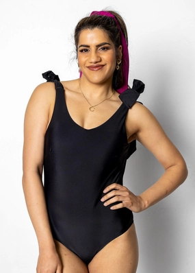 Black | Everyday One-Piece elastic waistband swim bottoms, mix-and-match bikini bottoms