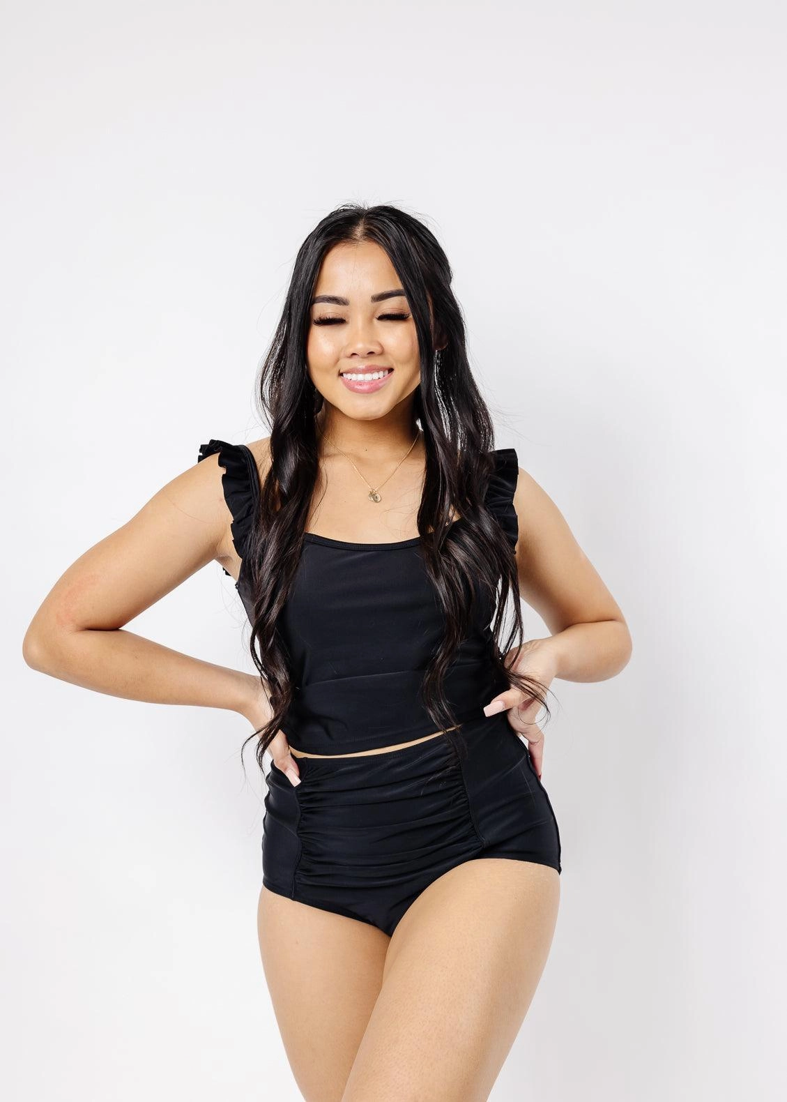 Black | Ruched Bottoms 2.0