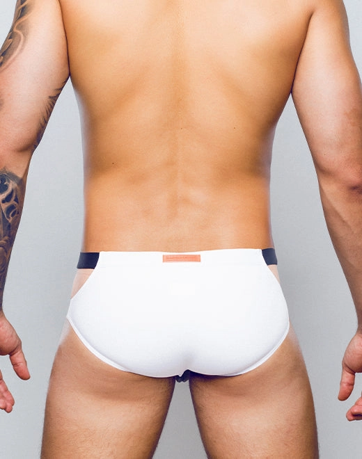 BLK Label No.5 Swim Brief - Black and White