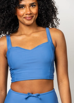Blue Denim | Original Latter-Back Top tankini swim tops, adjustable bikini tops