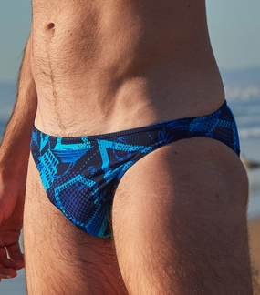 Blue Lagoon Tan Through Swim Micro Brief affordable men's swimwear, summer swimwear for men