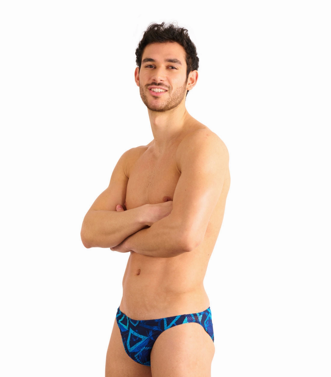 Blue Lagoon Tan Through Swim Micro Brief