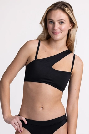 Bobbie Bikini Top - Black inclusive swimwear styles, all season swimwear options