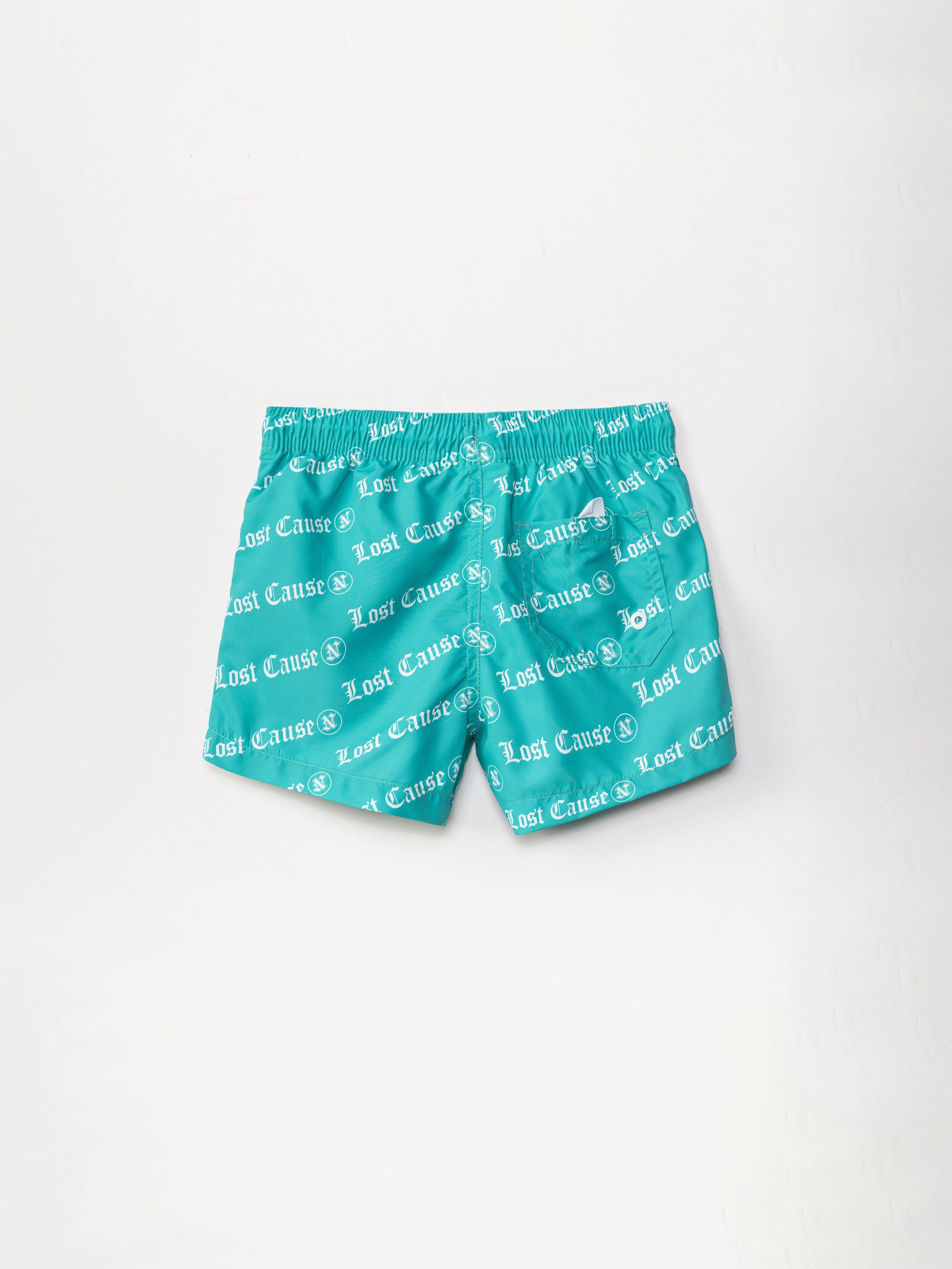 Boys Turquoise Swim Trunks