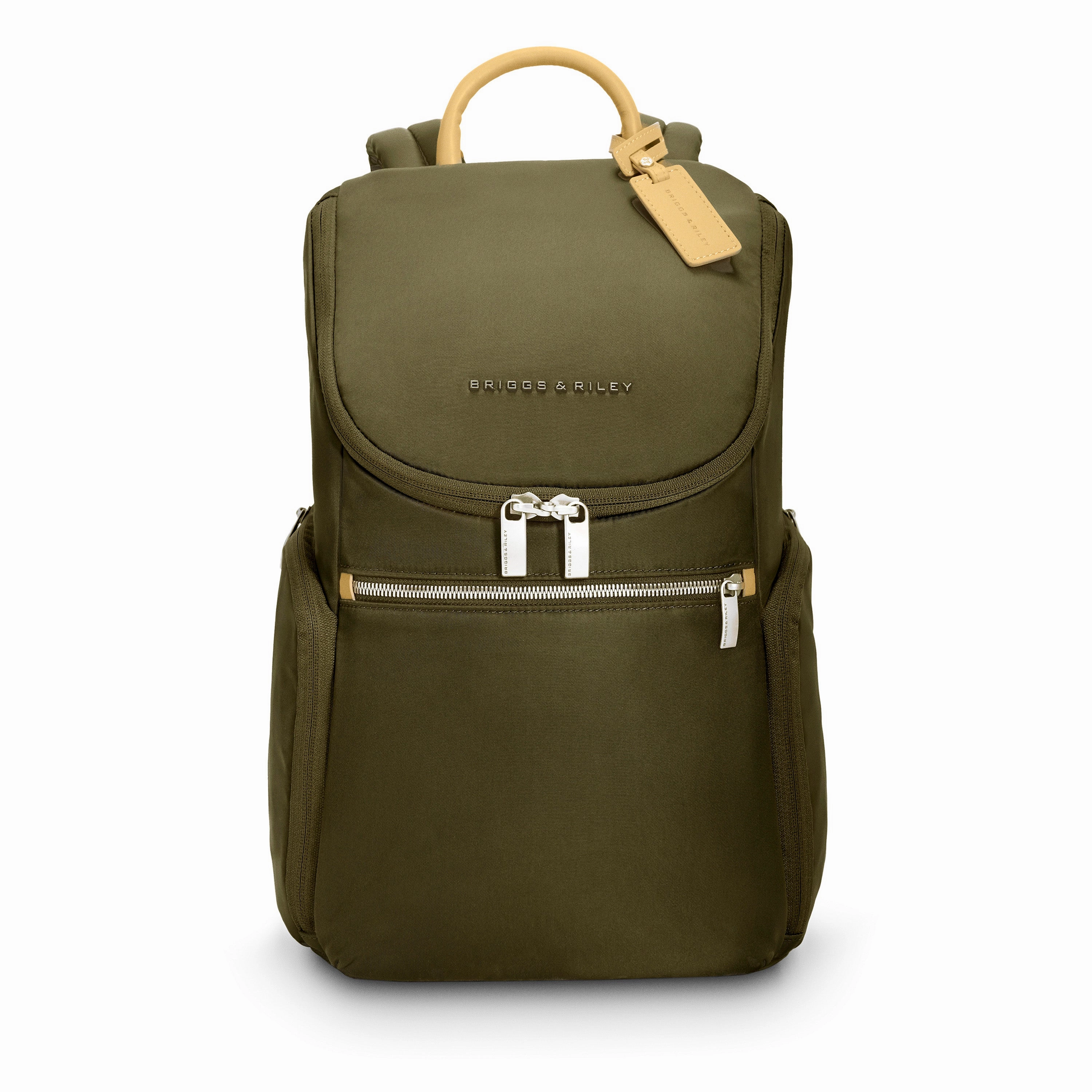 Briggs & Riley Rhapsody 2.0 U-Zip Backpack - Olive RFID Blocking Money Belt