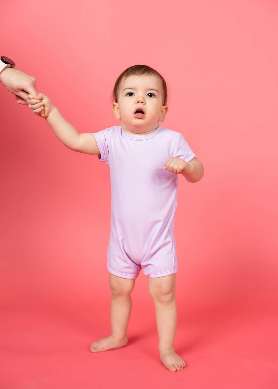 Bright Lilac | Baby Shorties Rashguard (Unisex)