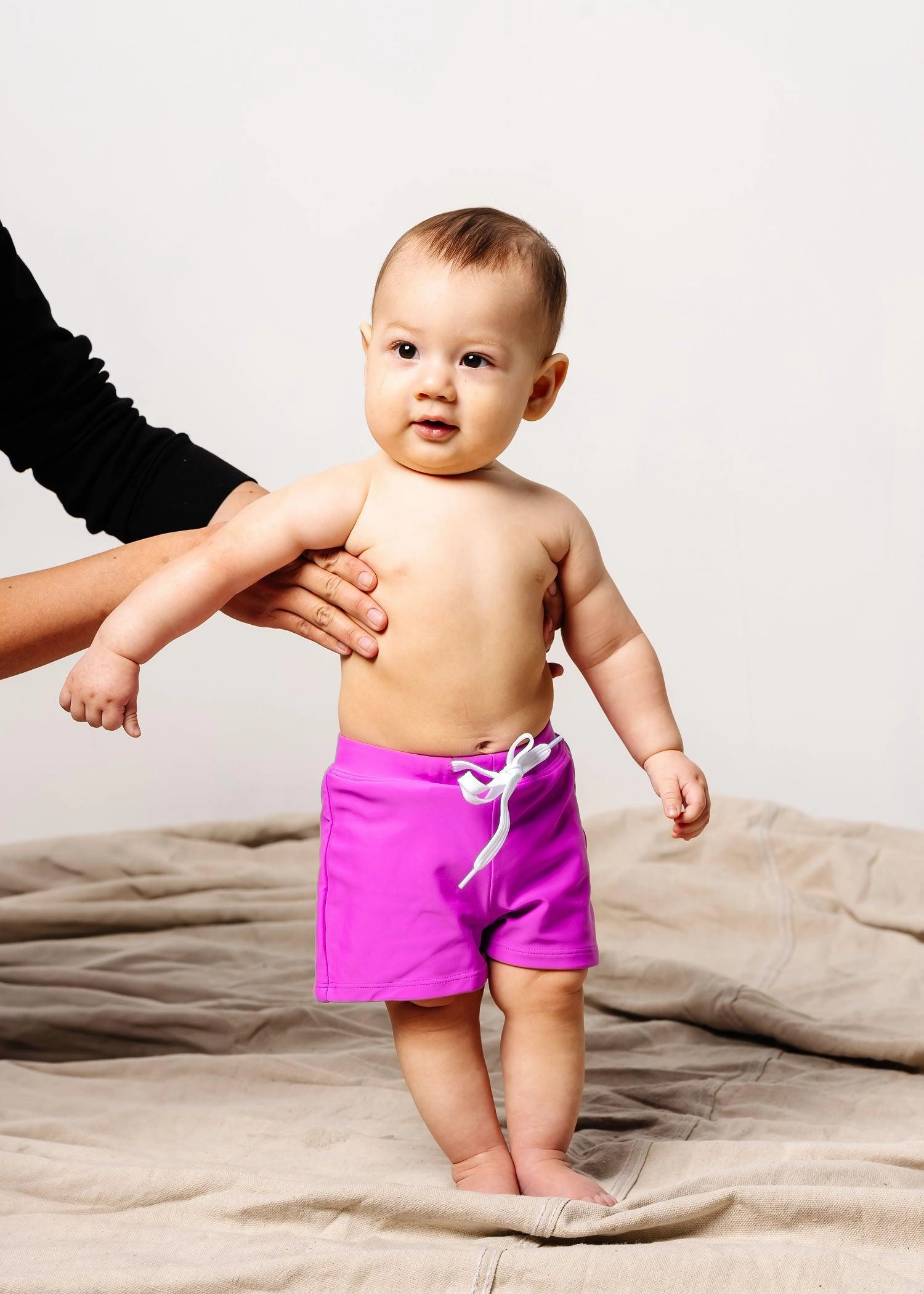 Brilliant Violet | Baby Euro Shorts boys summer swimwear, boys rash guard swim sets