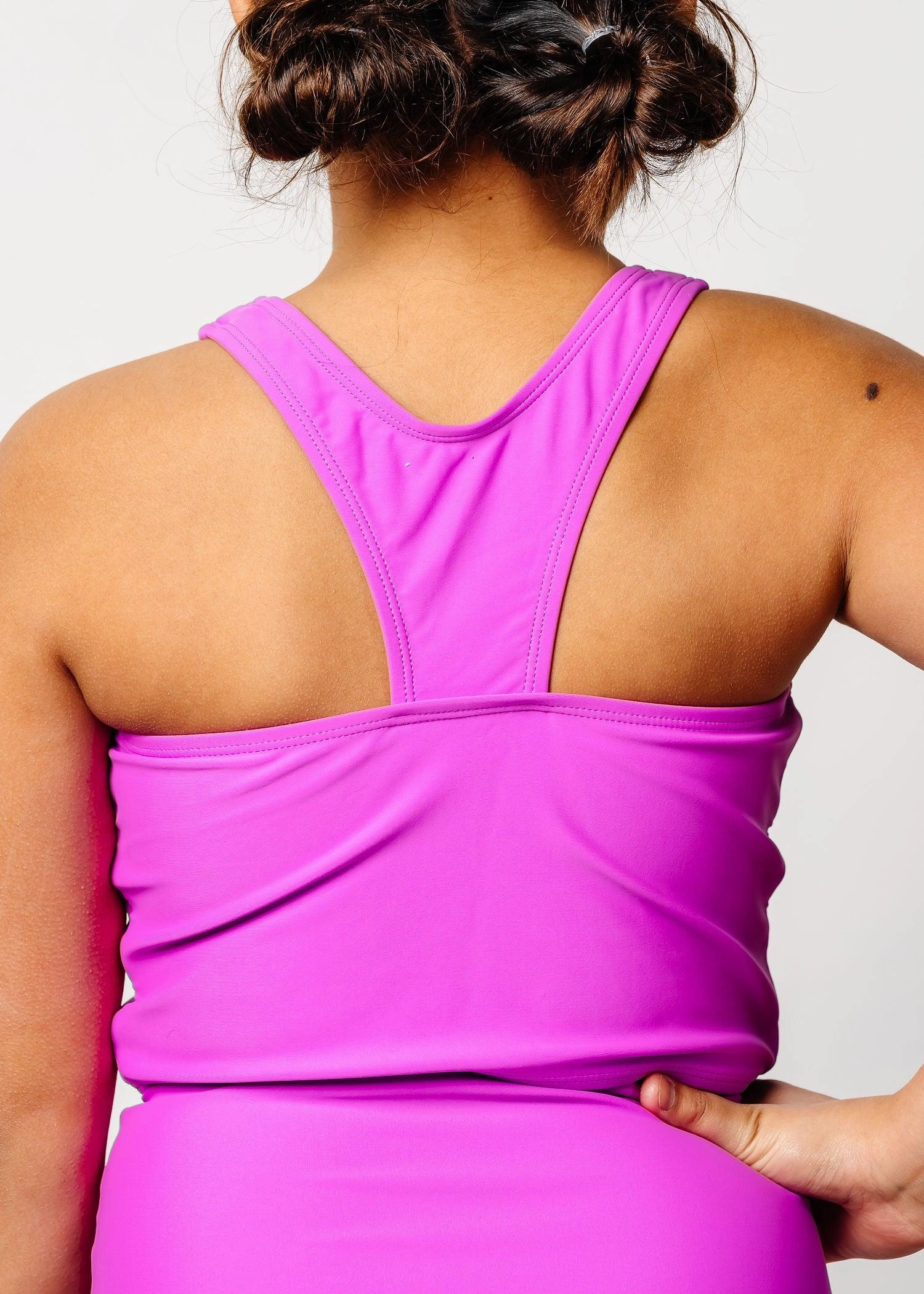 Brilliant Violet | Youth Racer Back Top
