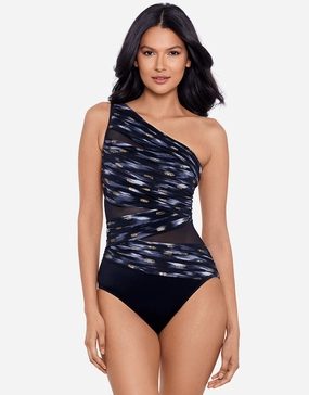 Bronze Reign Jena Swimsuit - Black womens resort swimwear, flattering one-piece swimsuits