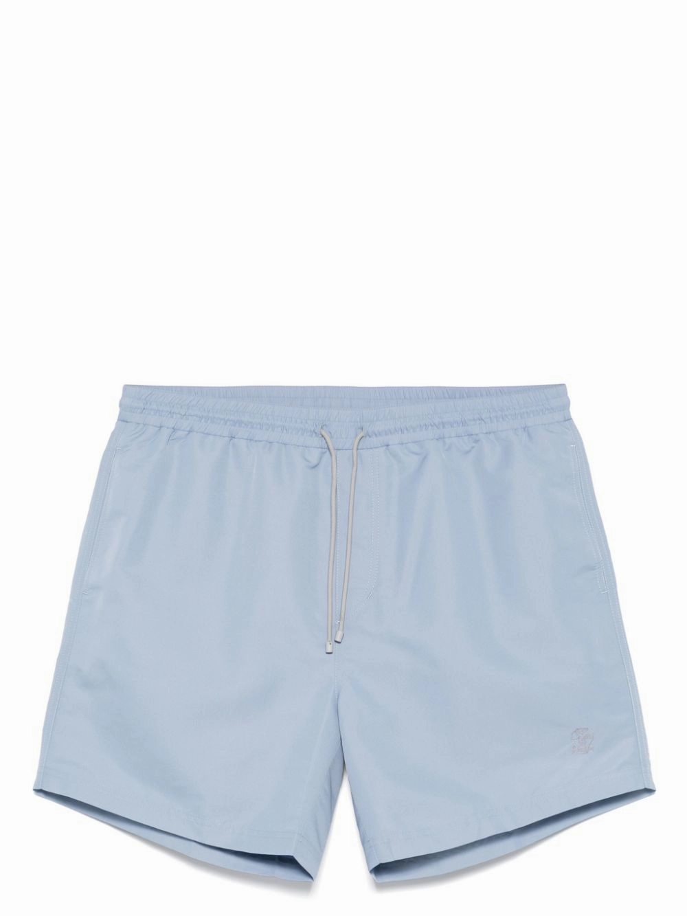 Brunello Cucinelli Men's Sea Clothing Clear blue mens full coverage swimwear, stylish mens swim trunks