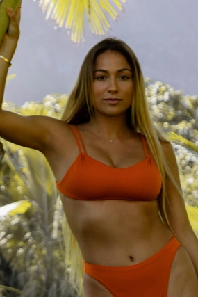 Burleigh Bikini Top - Ginger all purpose swimwear, comfortable swimwear for everyone