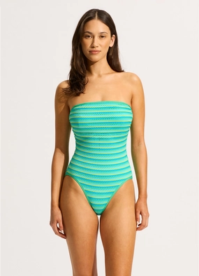 Calypso DD Bandeau One Piece Swimsuit - Jasmine slimming one piece swimsuits, fashionable one piece suits