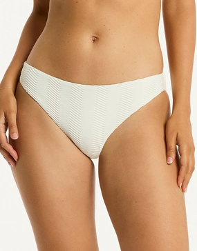 Caracus Regular Cheeky Bikini Pant - Coconut adjustable swim bottoms women, flattering bikini bottoms