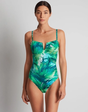 Cartago Palms Underwired OTS Swimsuit - Multi tummy control swimwear women, slimming swimsuits