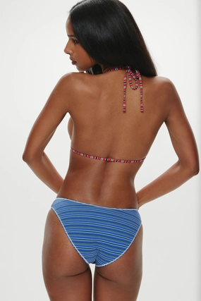 Catalina Full Coverage Bikini Bottom - Summer Stripe womens swim bottoms, high waist bikini bottoms