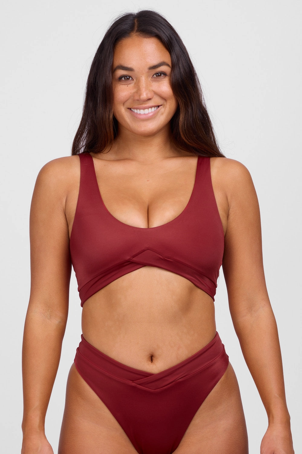 Cayla Bikini Top -  Garnet