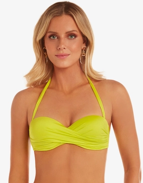 Ceylan Twist Bandeau Bikini Top - Lima full coverage swim tops, cute bikini tops