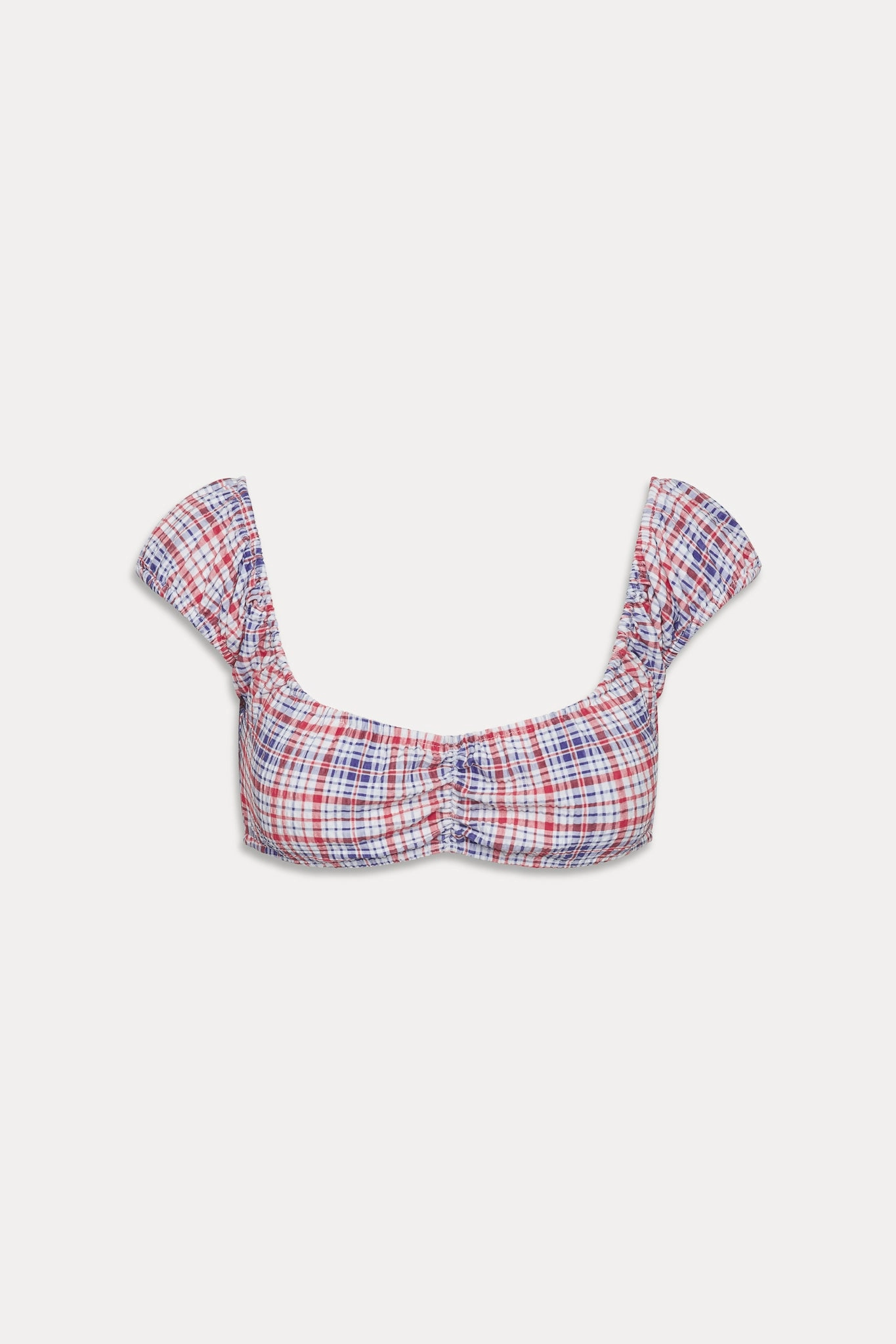 Charlotte Bikini Top - Americana Plaid