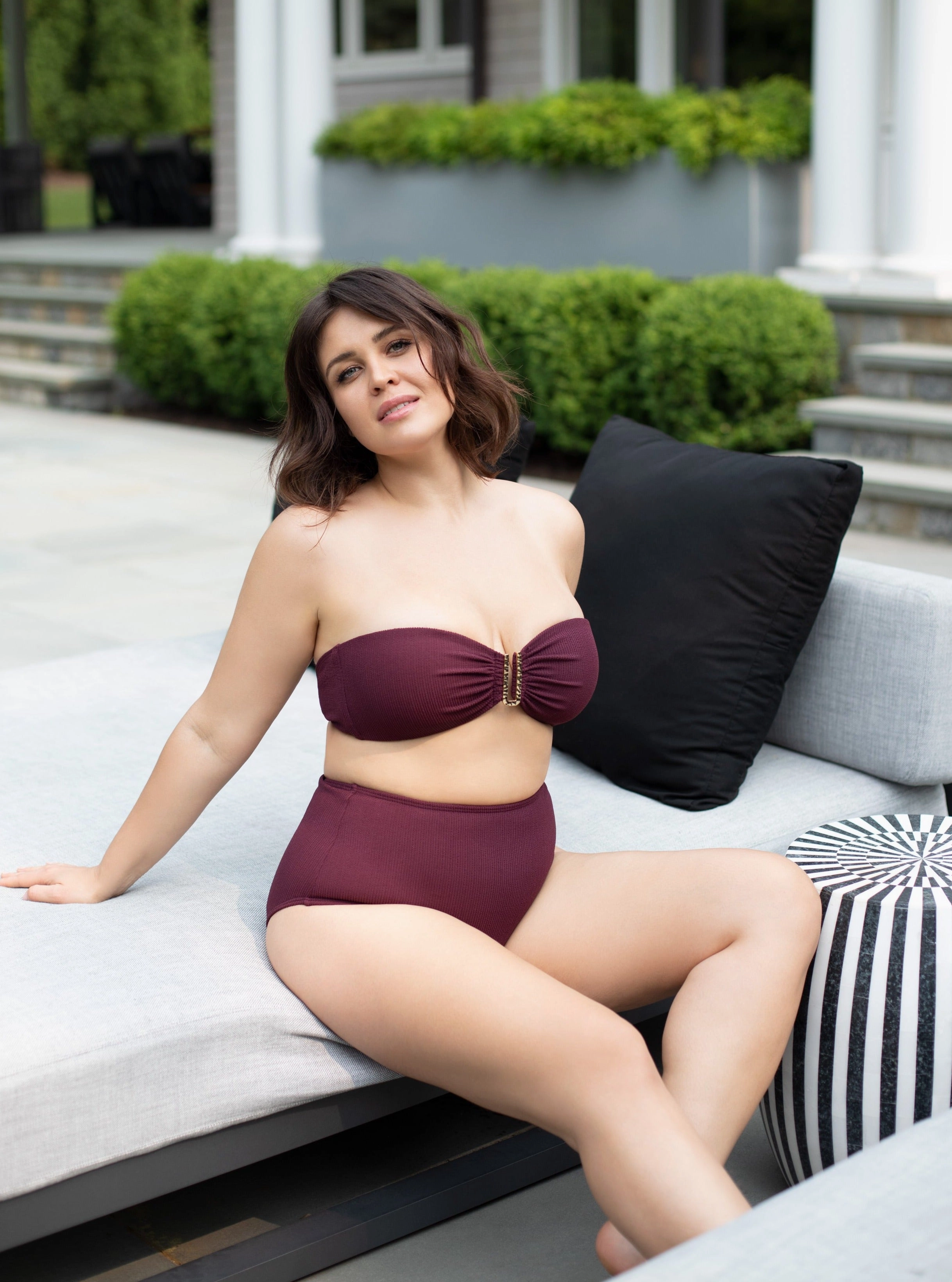 Cindy Swim Top Auburn Texture