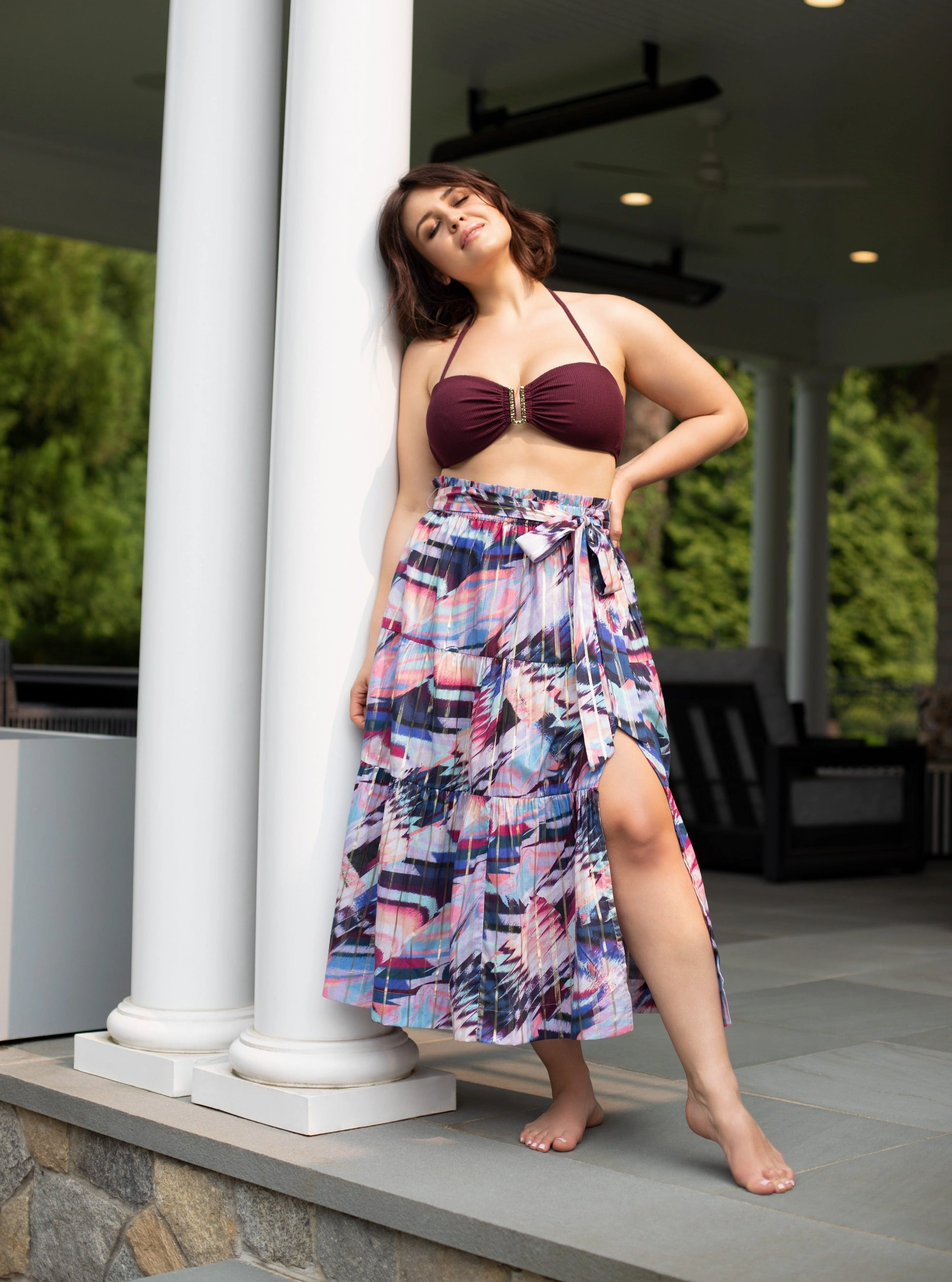 Cindy Swim Top Auburn Texture