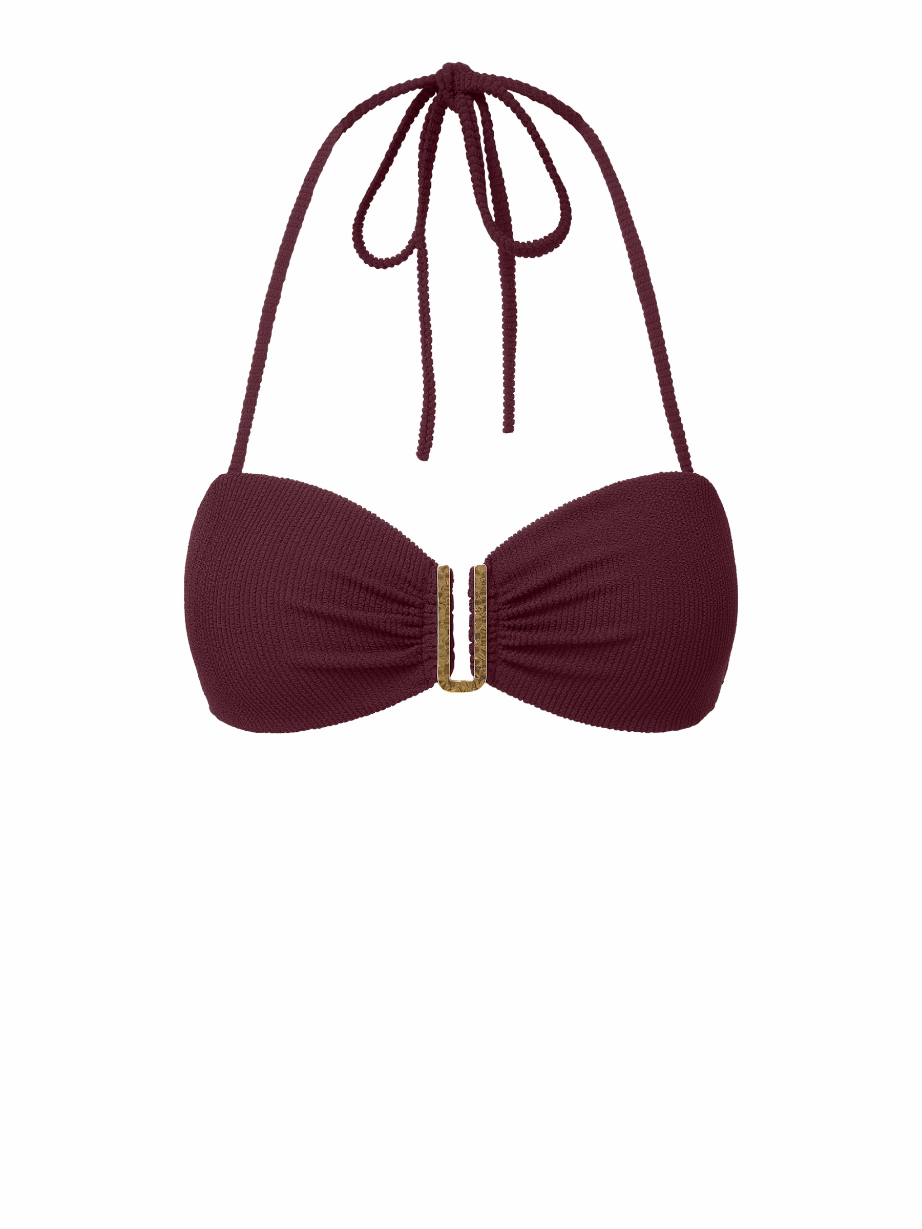 Cindy Swim Top Auburn Texture strapless swimwear tops, lightweight swim tops