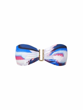 Cindy Swim Top Mosaic strapless swimwear tops, lightweight swim tops