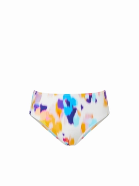 Classic Midrise Bottom Floral Ikat fashionable beach swimwear, modern womens bikinis