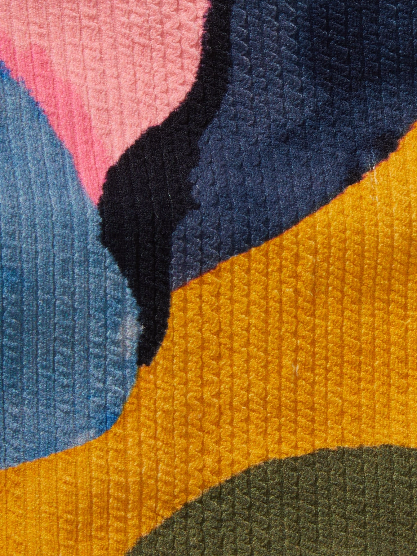 Classic Midrise Bottom In Carta Colorblock Texture