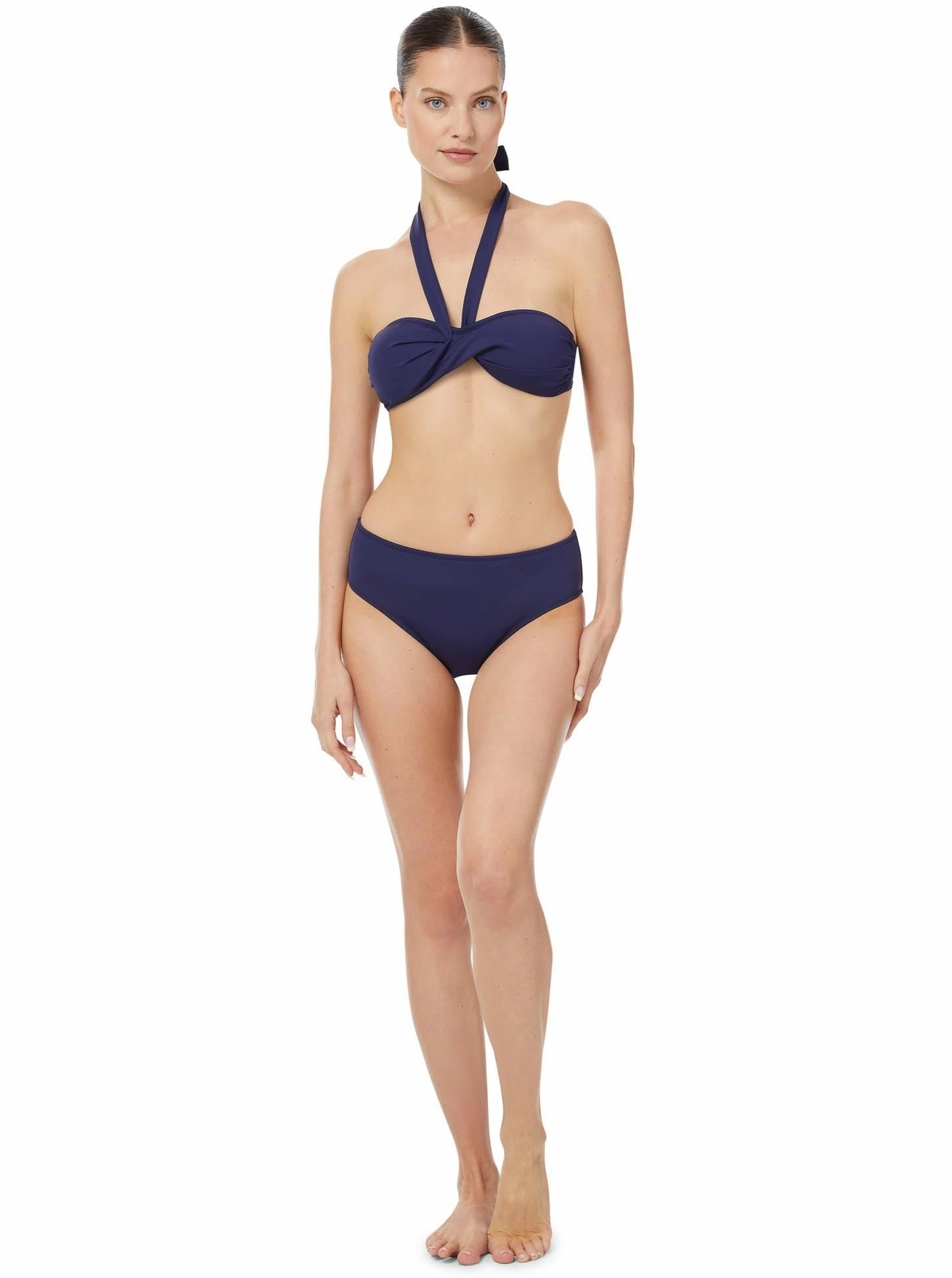 Classic Midrise Bottom Navy Satin