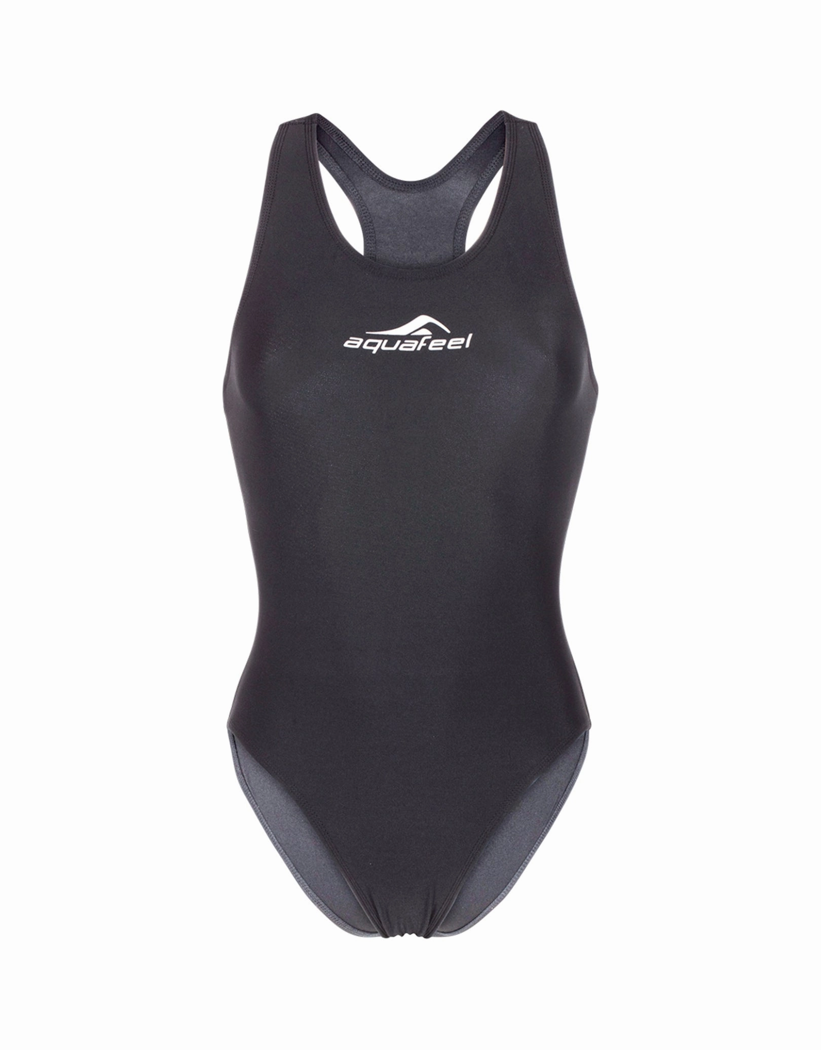 Classic Open Back Ladies Swimsuit - Black minimalistic swimsuits women, sleek swimwear styles