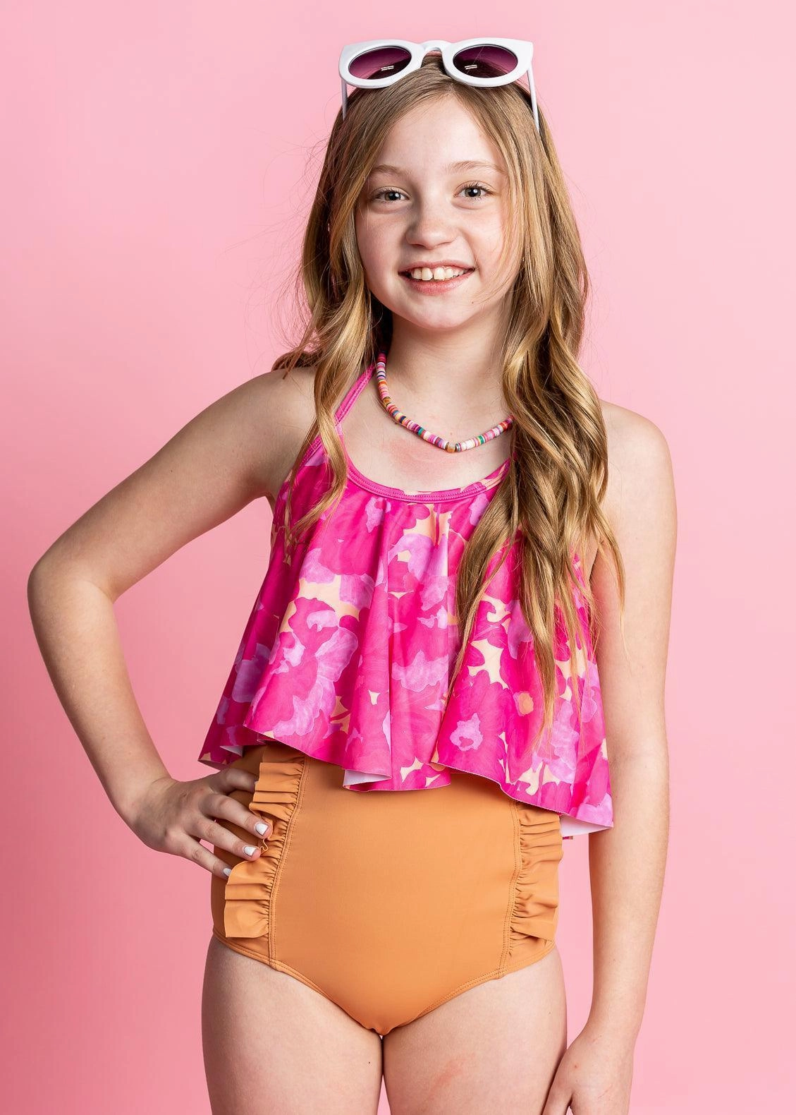 Clay | Youth Down in Front Ruffle Bottoms