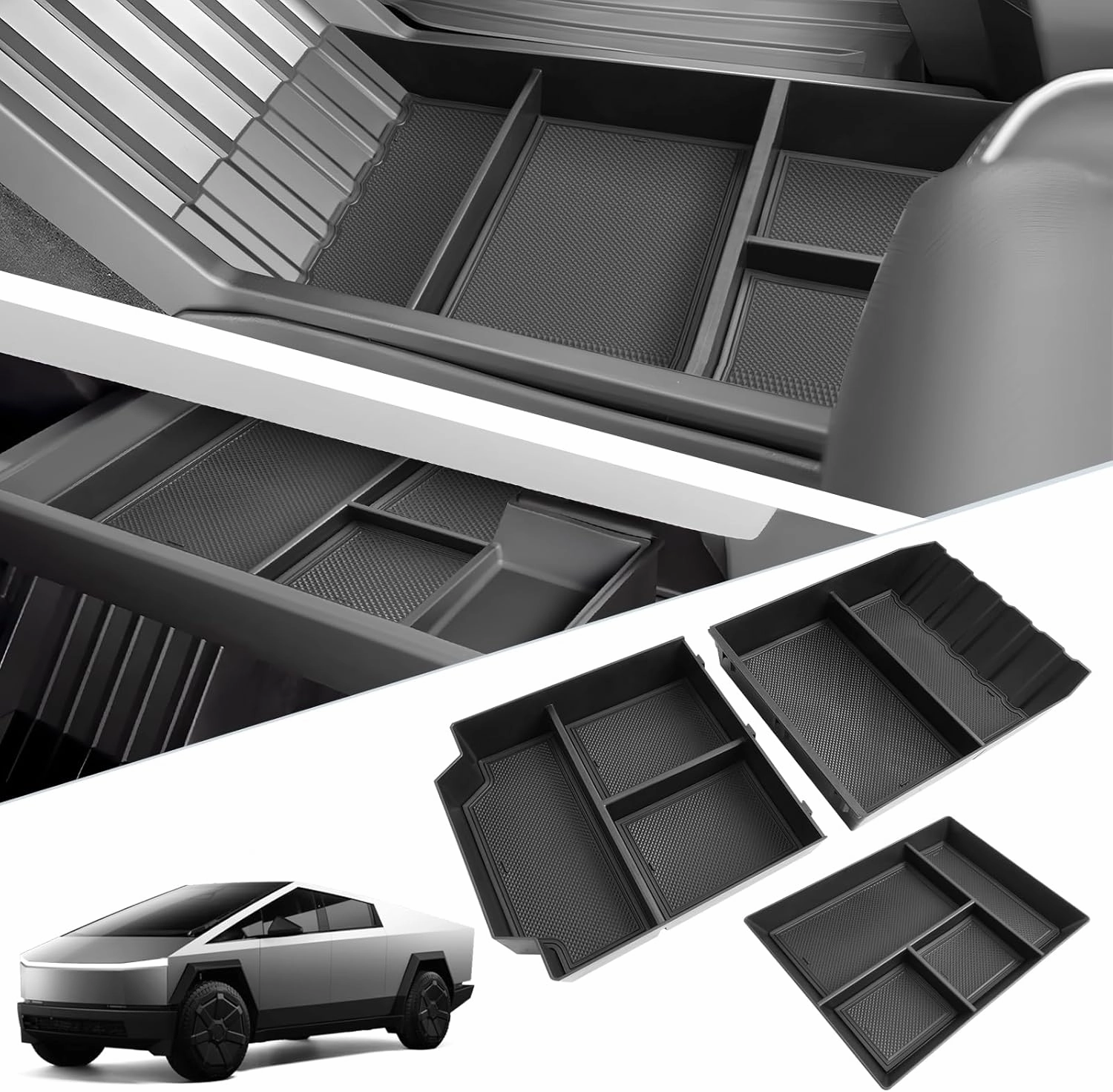For Tesla Cybertruck Center Console Organizer 2024 2025  Shop Grab Now MustShop Sale