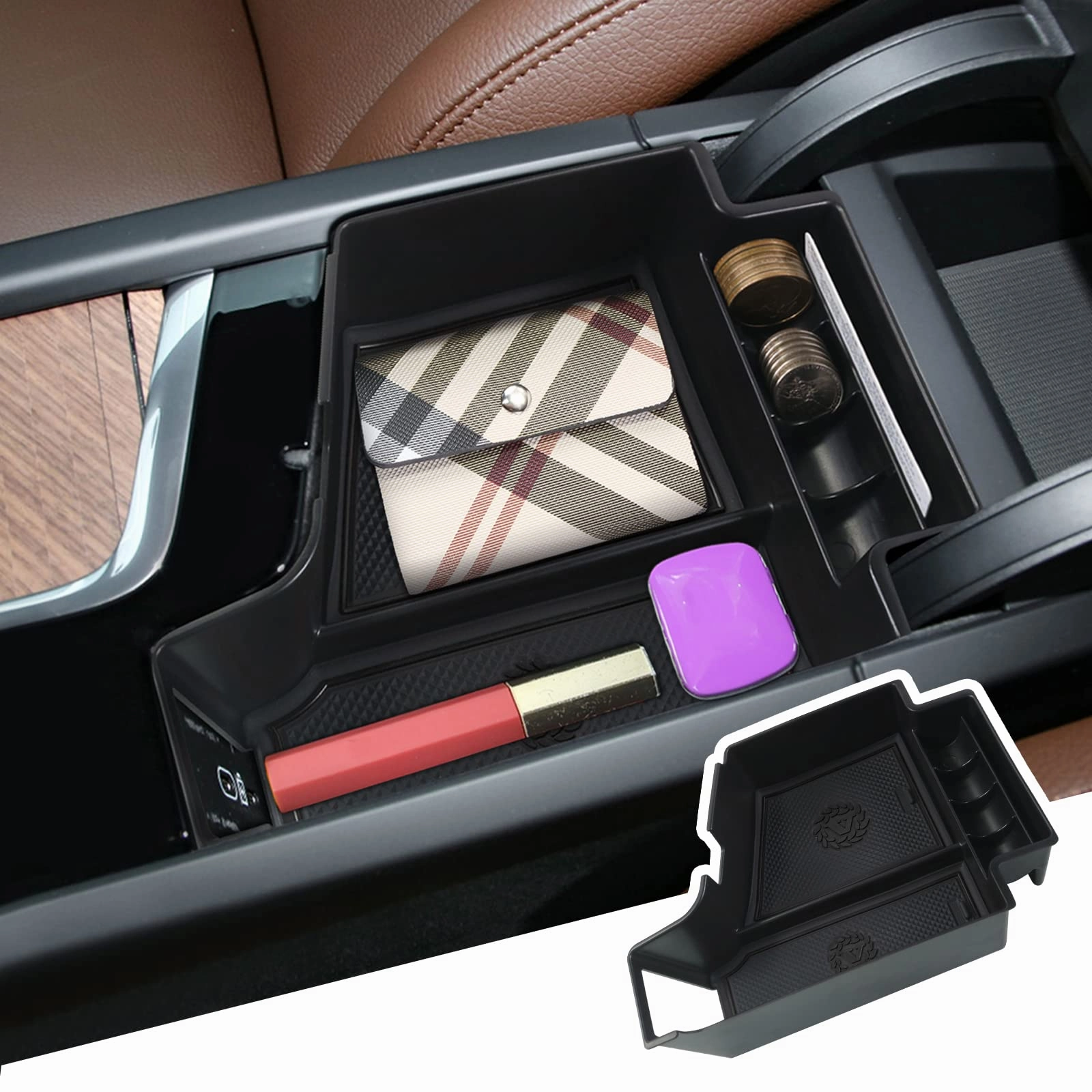 For Volvo Xc60 Xc90 S90 V90 Center Armrest Storage Tray 2023  Mega Discount Event