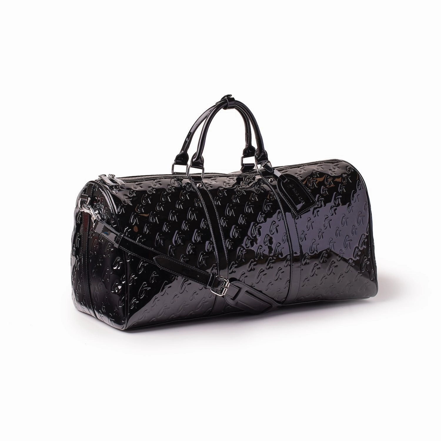 Travel Satchel Bag Monogram Duffle Bag - Mirror Black