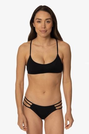 Cloud Break Bikini Bottom - Black all types of swimwear, full coverage swimwear for all ages