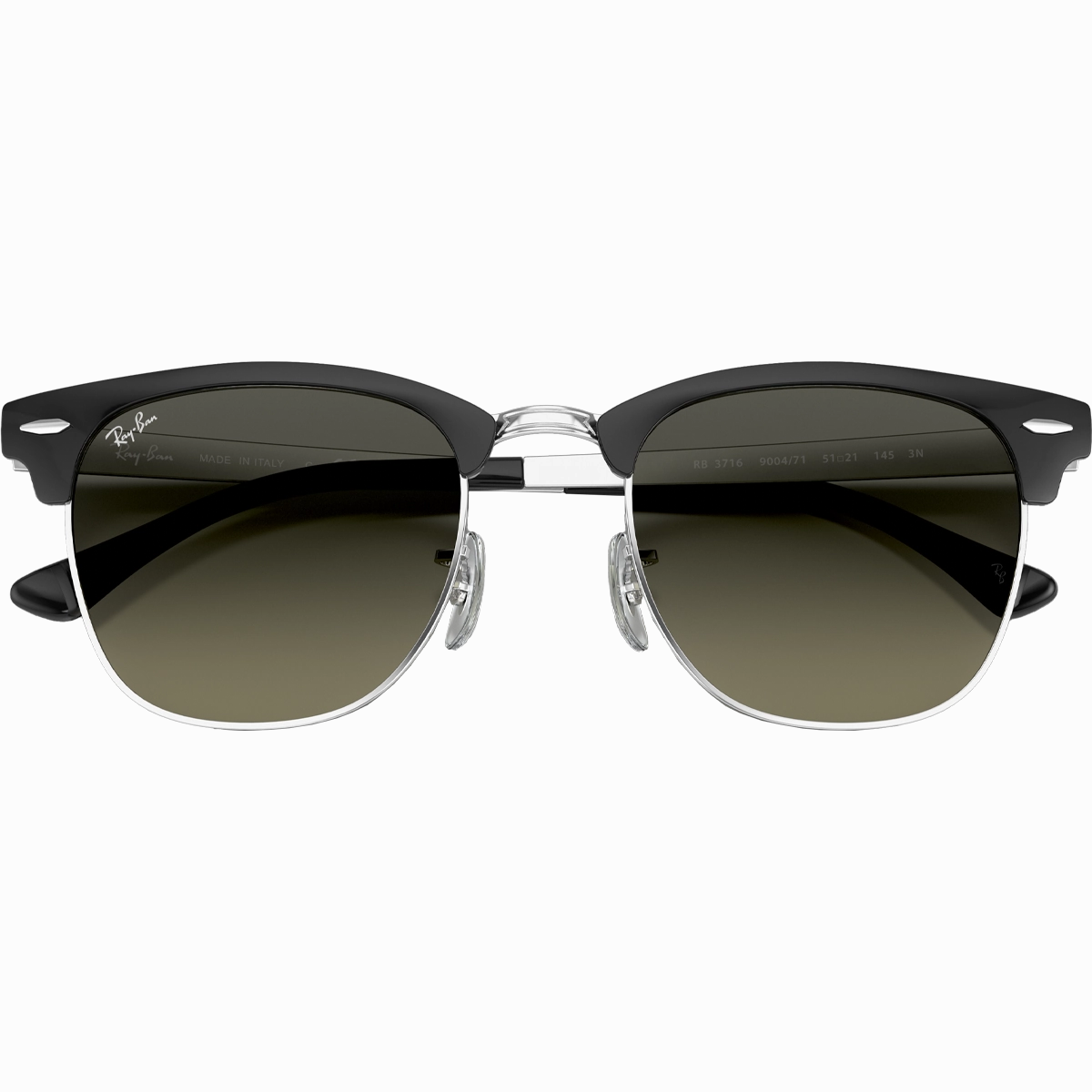 Exclusive Online Discount MustHave Steals Clubmaster Metal - Polished Black Silver/Grey Gradient